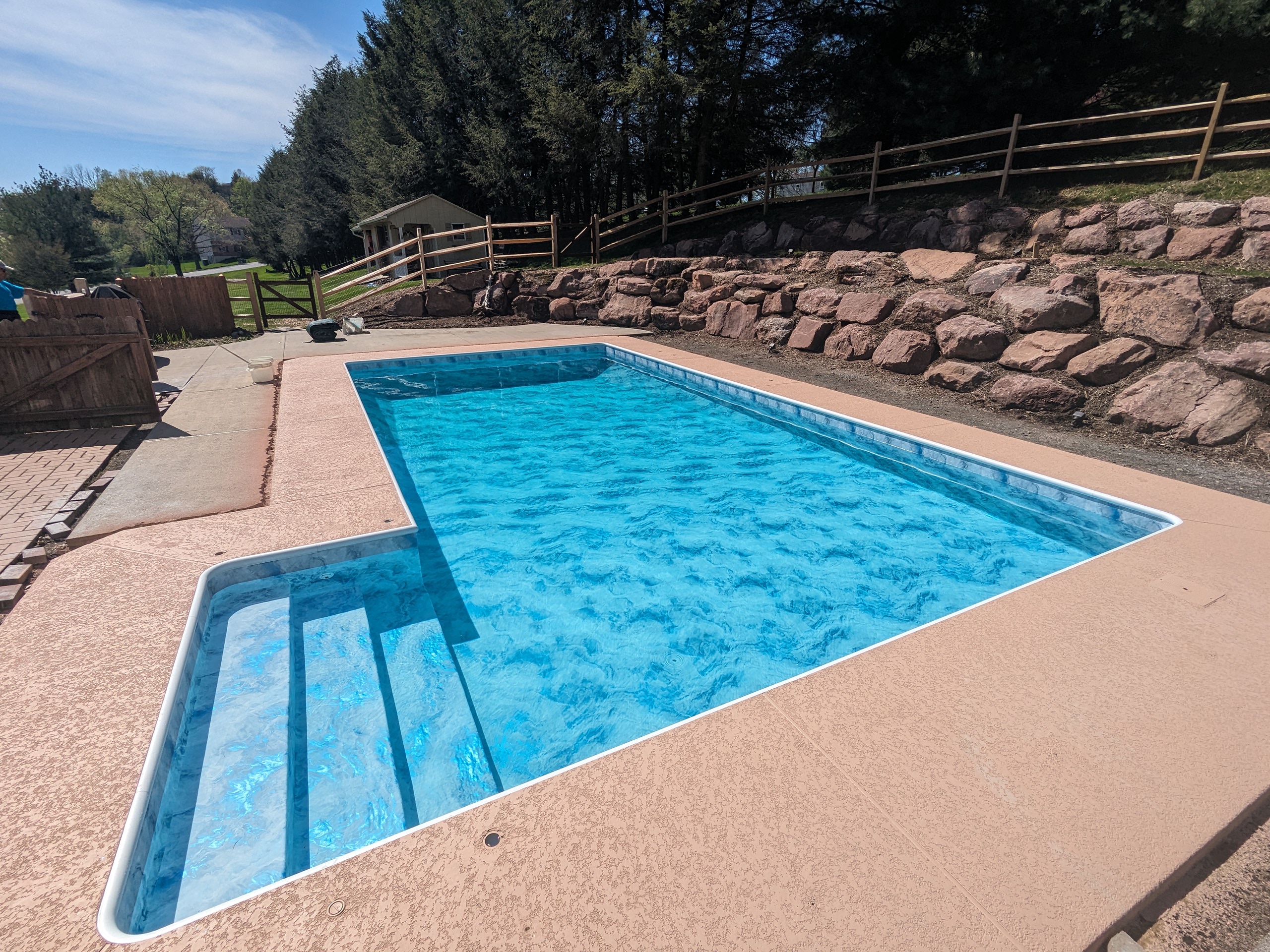 Finished pool work
